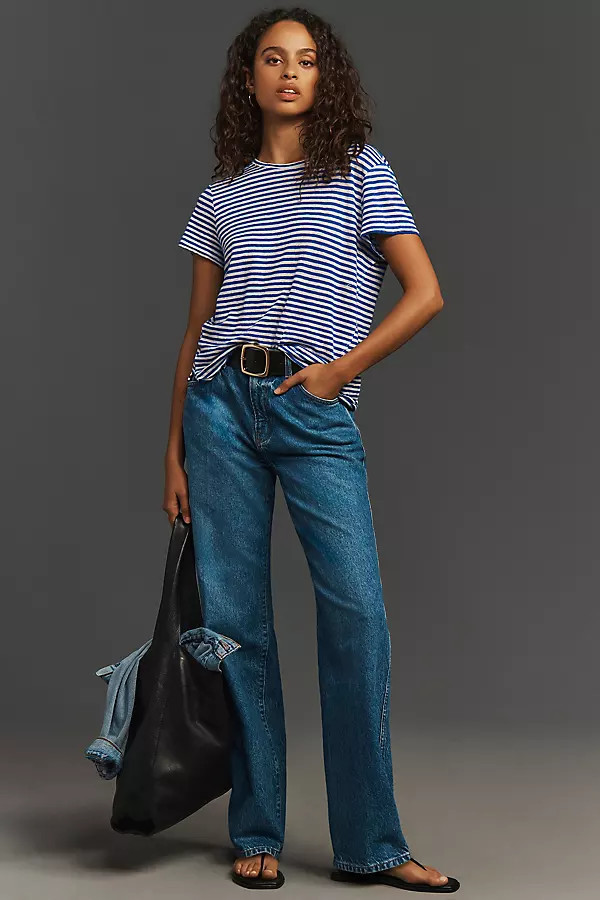 Val 90s Mid-Rise Straight-Leg Jeans | Anthropologie (US)