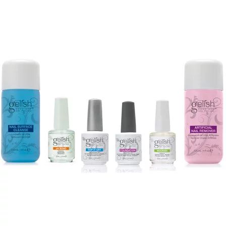 Gelish Full Size Gel Nail Polish Soak Off Remover and Cleanser Basic Care Kit | Walmart (US)