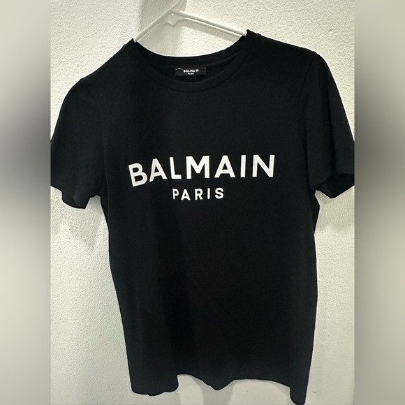 Balmain Black Short Sleeve Tee | Poshmark