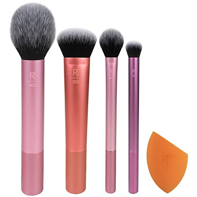 Real Techniques Everyday Essentials Kit, Makeup Brushes & Makeup Blending Sponge, Makeup Tools Fo... | Amazon (US)