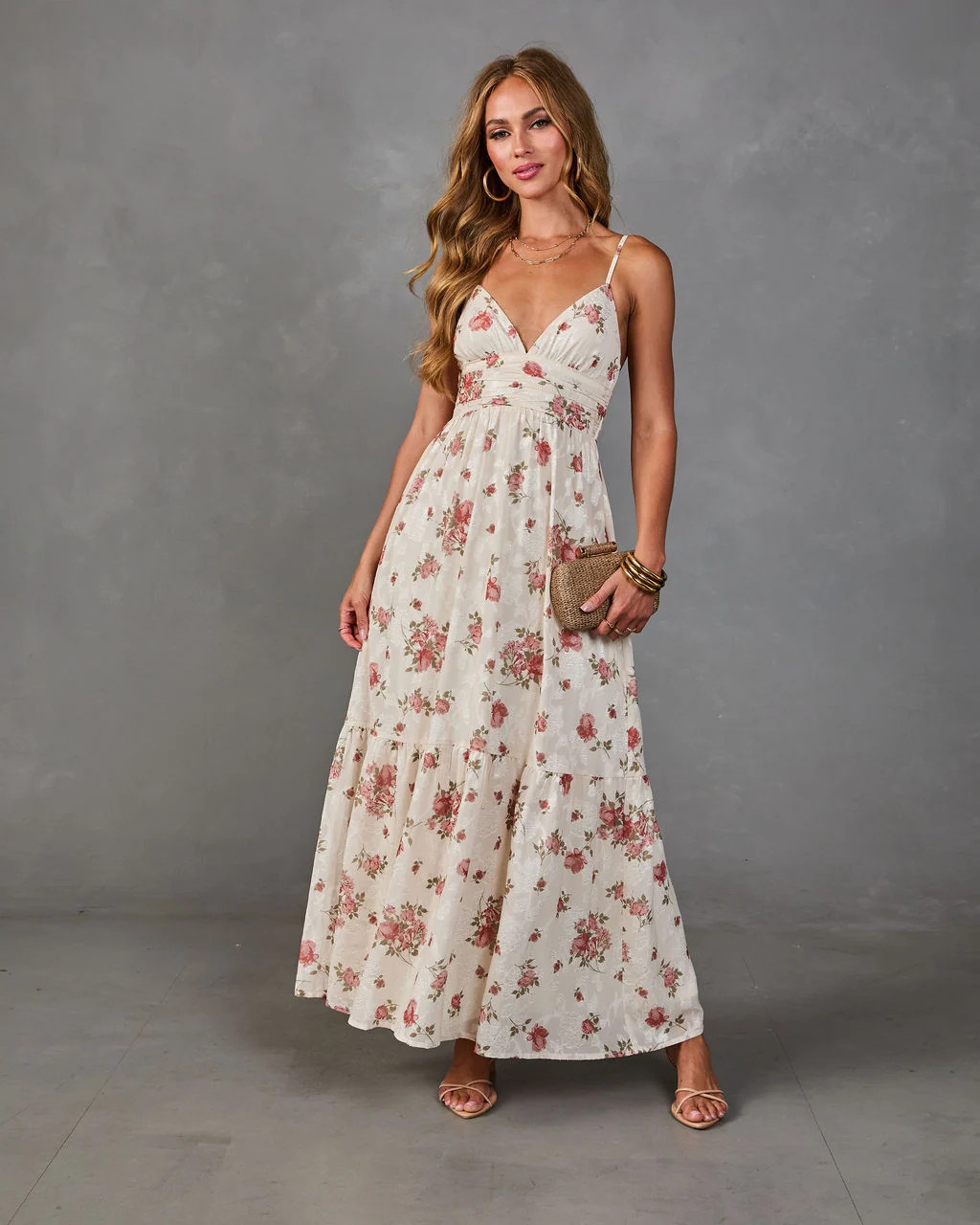 Rosy Cheers Floral Maxi Dress | VICI