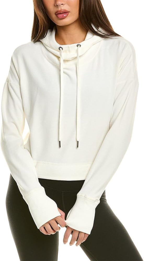 Sweaty Betty Women's Escape Luxe Fleece Cropped Long Sleeve Hoody Sweatshirt | Amazon (US)