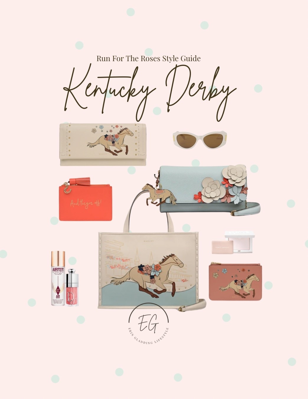 Radley Kentucky Derby Collection 2026
Obsessed is an understatement :)

Kentucky Derby season is here, and I couldn't be more excited. It's my favorite thing to share each year!

If you're looking for Kentucky Derby outfit inspiration, you're in the right place. From stunning, one of a kind fascinators to stylish looks for men and women, l've got you covered.

Keep in mind, the fascinators I feature are unique pieces and often sell out quickly! Even if you're just dressing for a Derby themed party, I hope you find plenty of ideas here.

Follow me on Instagram @eringladding and check out my saved Kentucky Derby highlights for more! Along with my Kentucky Derby Collection and Kentucky Derby Product List right here on LTK.

Kentucky Derby Dress
Kentucky Derby Fascinators
Wedding Dress Inspo
Event Dress Inspo
Vacation Outfit