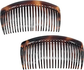 Camila Paris AD66/2 French Side Combs Large Curved Tortoise Shell French Twist Hair Combs Decorat... | Amazon (US)