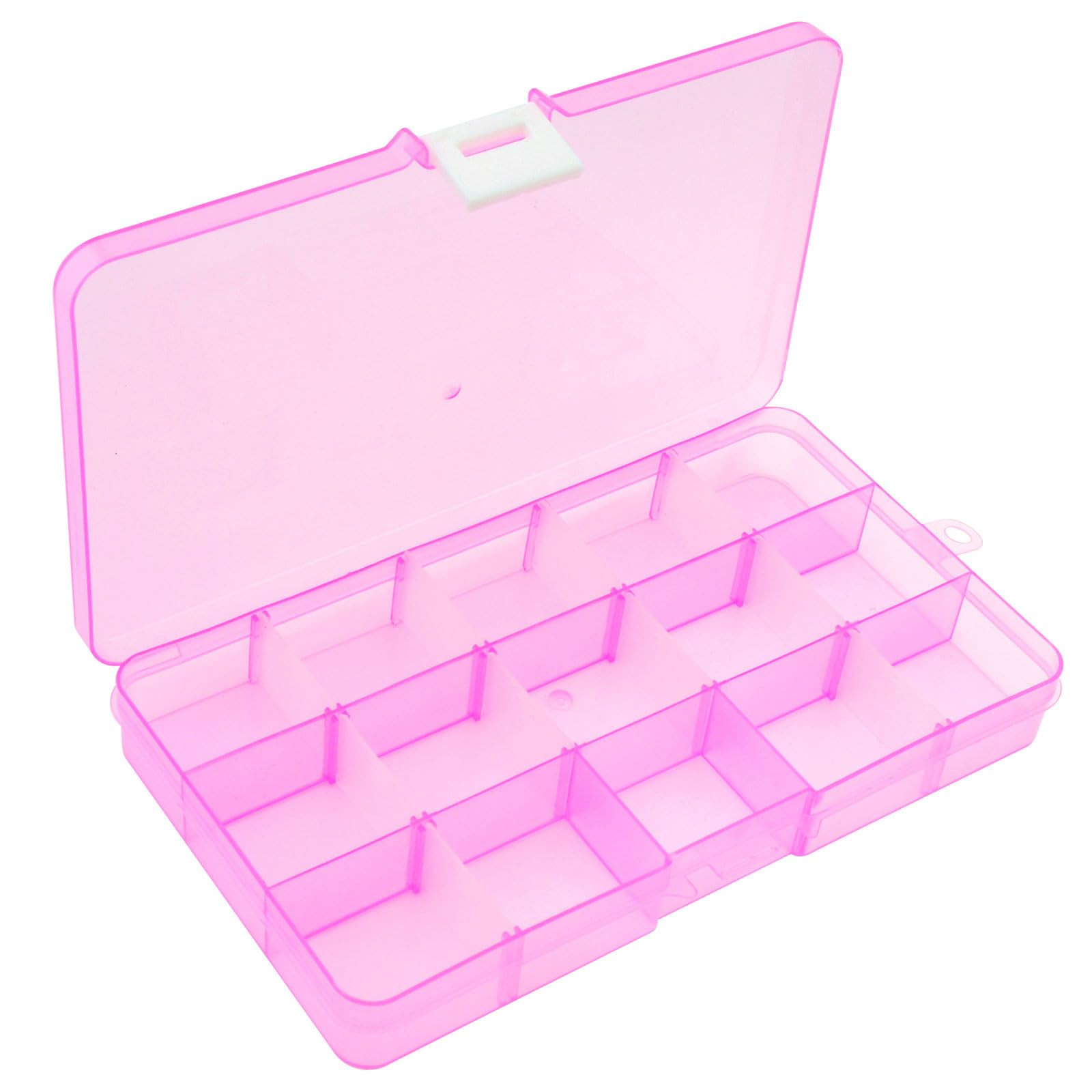 OriGlam 1pcs 17x10CM Plastic Organizer Storage Box with Adjustable Dividers, Jewelry Storage Cont... | Amazon (US)