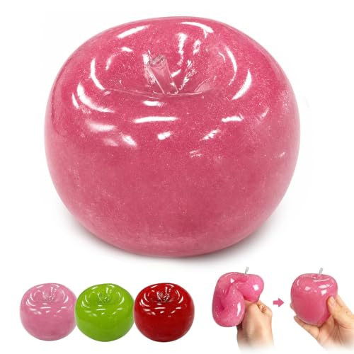 Slush Apple Squishy, Upgraded Portable Soft Squishy Ball，Pink | Amazon (US)