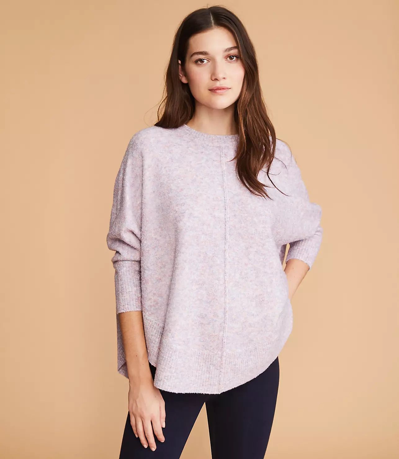 Lou & Grey Marled Poncho Sweater | LOFT