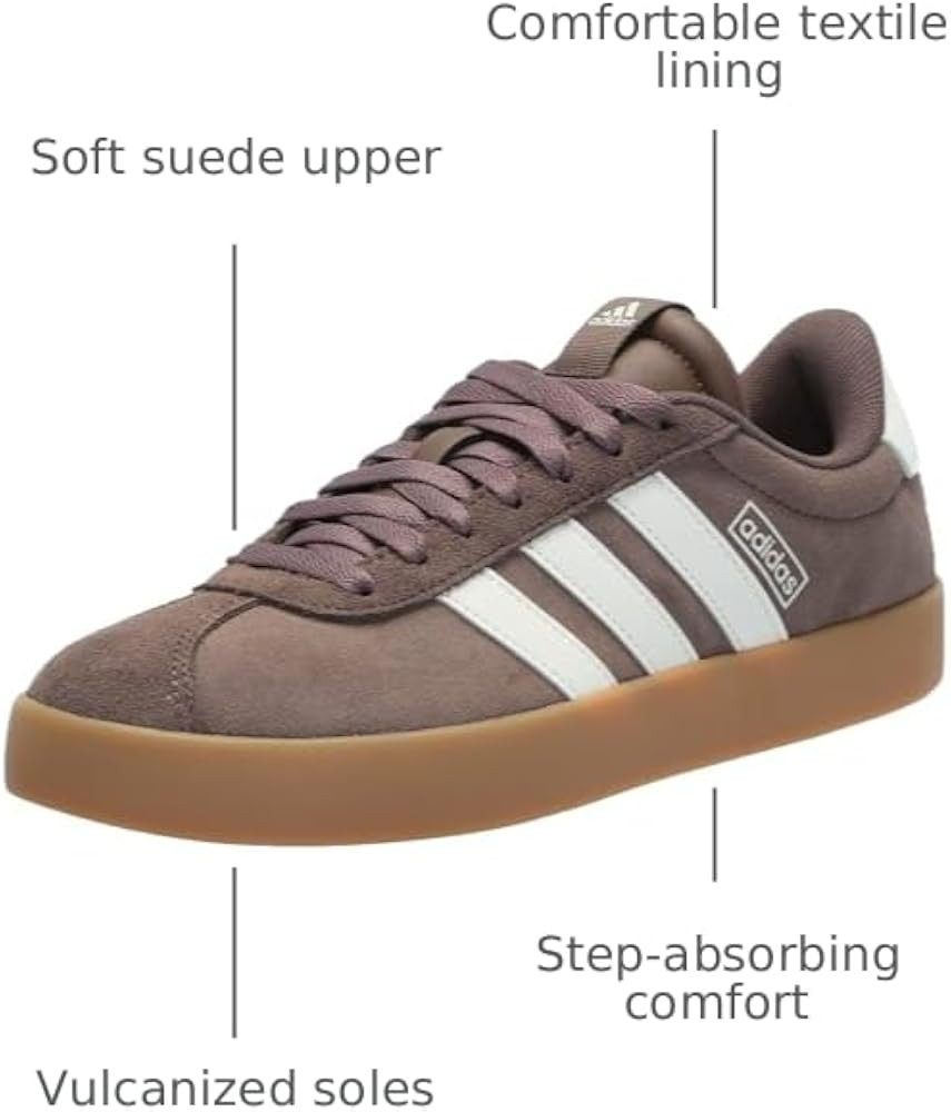 adidas Womens Vl Court 3.0 Lace Up Sneakers Shoes Casual - Blue | Amazon (US)