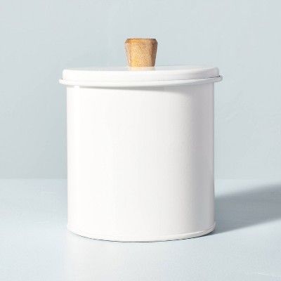 Metal Canister with Wood Knob Sour Cream - Hearth & Hand™ with Magnolia | Target