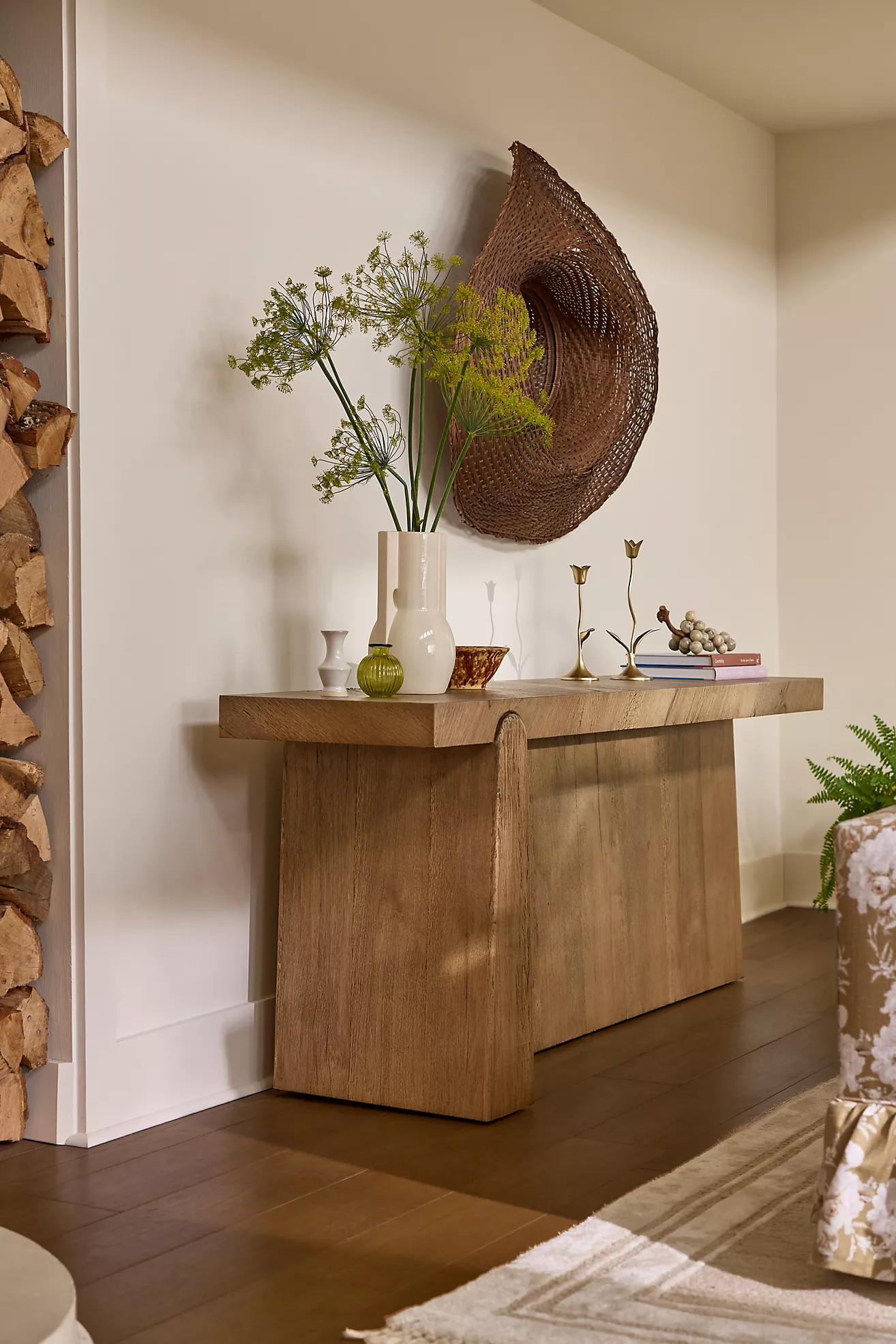 Arla Reclaimed Oak Console Table | Anthropologie (US)
