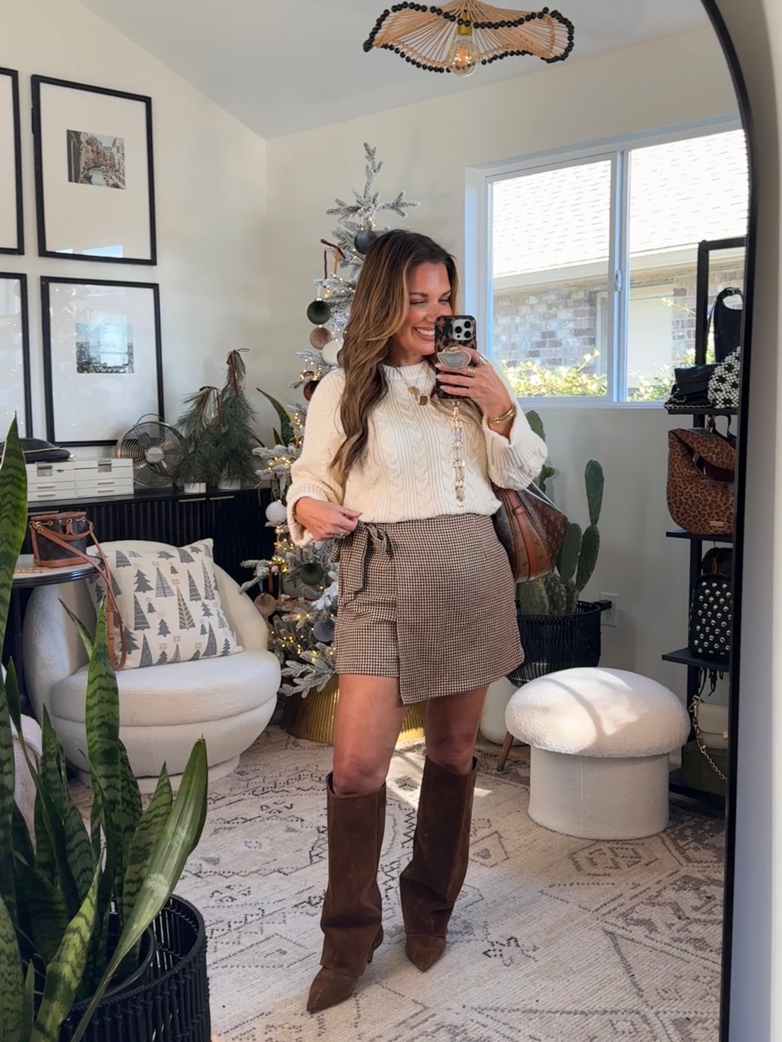 Thanksgiving outfit idea!! 
This viral skort is ADORABLE!!
Love it paired with this chunky Amazon sweater!! I bra tucked it so that it looked nicer. 
Wearing small in sweater and large in skort (it runs small). 


#LTKOver40 #LTKHoliday #LTKPetite