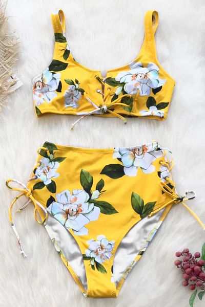 Sunny Floral Bikini | Cupshe