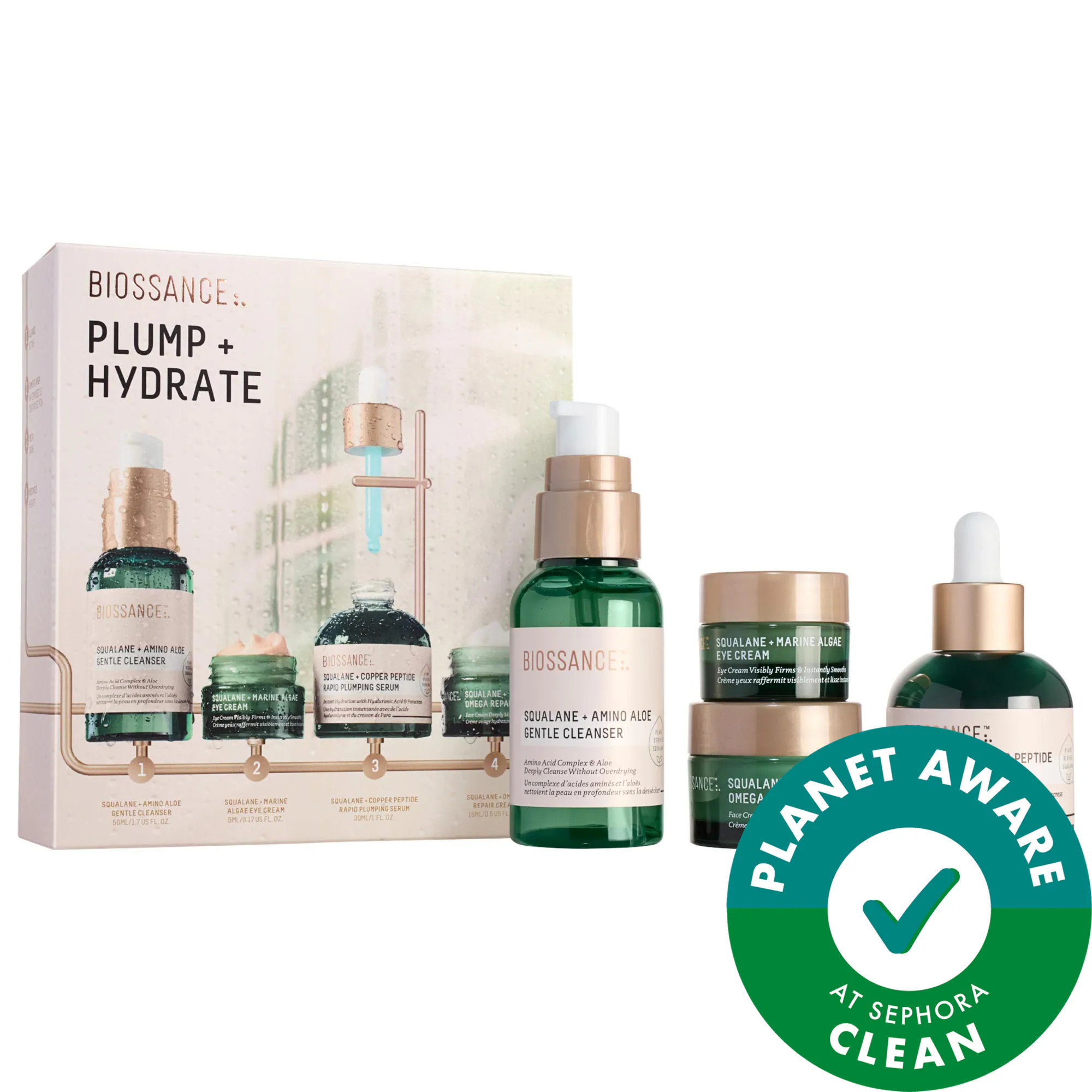 Biossance Plump + Hydrate Bestsellers Routine Set | Sephora (US)