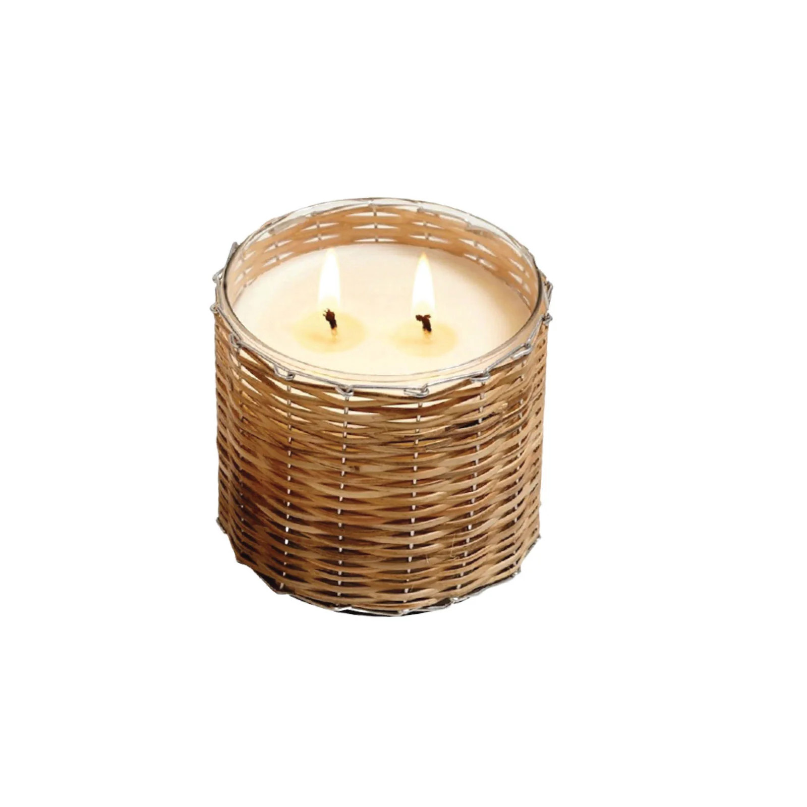 Blue Seaside Woven Candle | Brooke and Lou