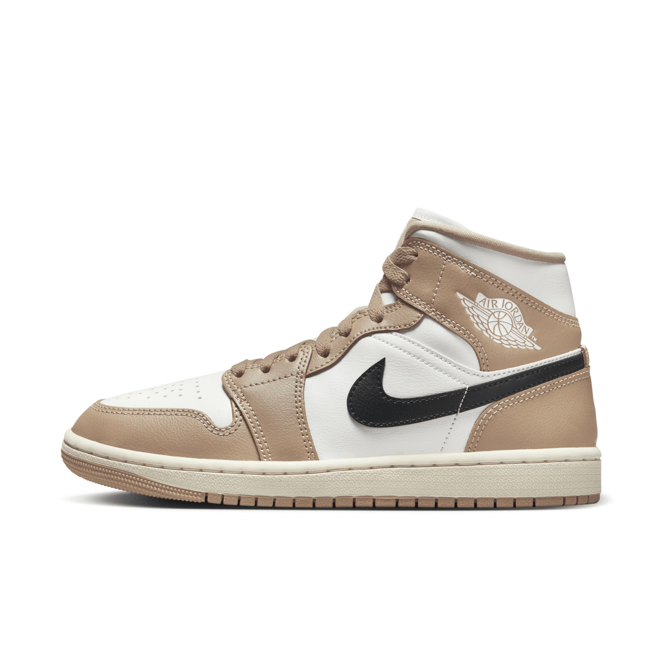 Women's Air Jordan 1 Mid Shoes in White, Size: 8.5 | BQ6472-103 | Nike (US)
