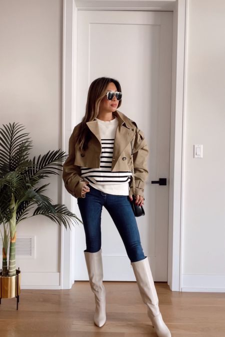 Amazon sweater, Amazon boots, cropped trench, Amazon sunglasses, fall outfit, fall style 

#LTKSeasonal #LTKstyletip