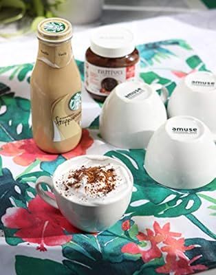 Amuse- Professional Barista Cozy Cappuccino Mug- Set of 6-10 oz. | Amazon (US)
