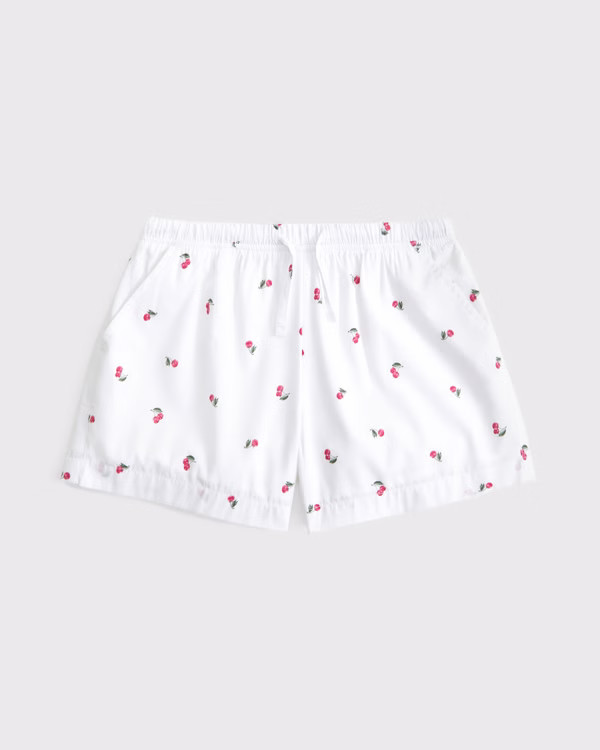 poplin pull-on shorts | Abercrombie & Fitch (US)