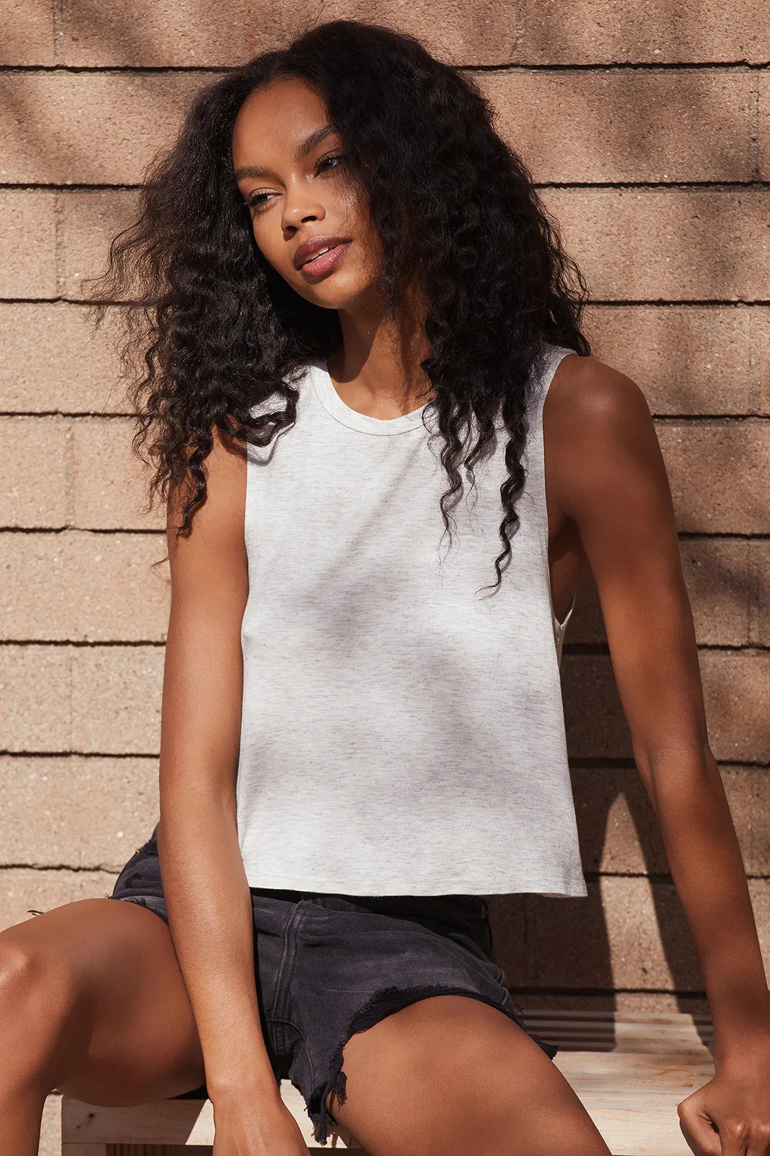 On Your Grind Heather Grey Muscle Tee | Lulus (US)
