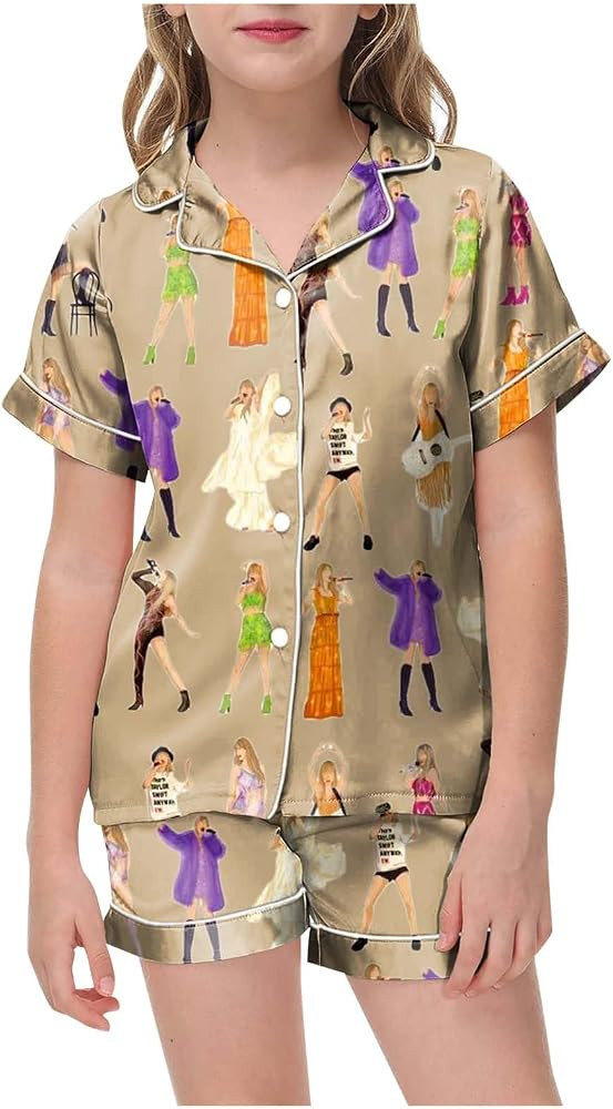 Music Lovers Pajamas 2 Piece Pjs Top and Shorts Set Party Outfits Concert Lounge Gifts | Amazon (US)