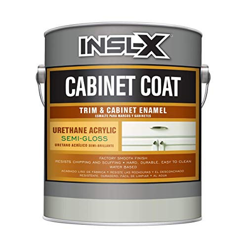 INSL-X Cabinet Coat - Urethane Acrylic Semi-Gloss Enamel Cabinet Paint, White, 1 Gallon | Amazon (US)