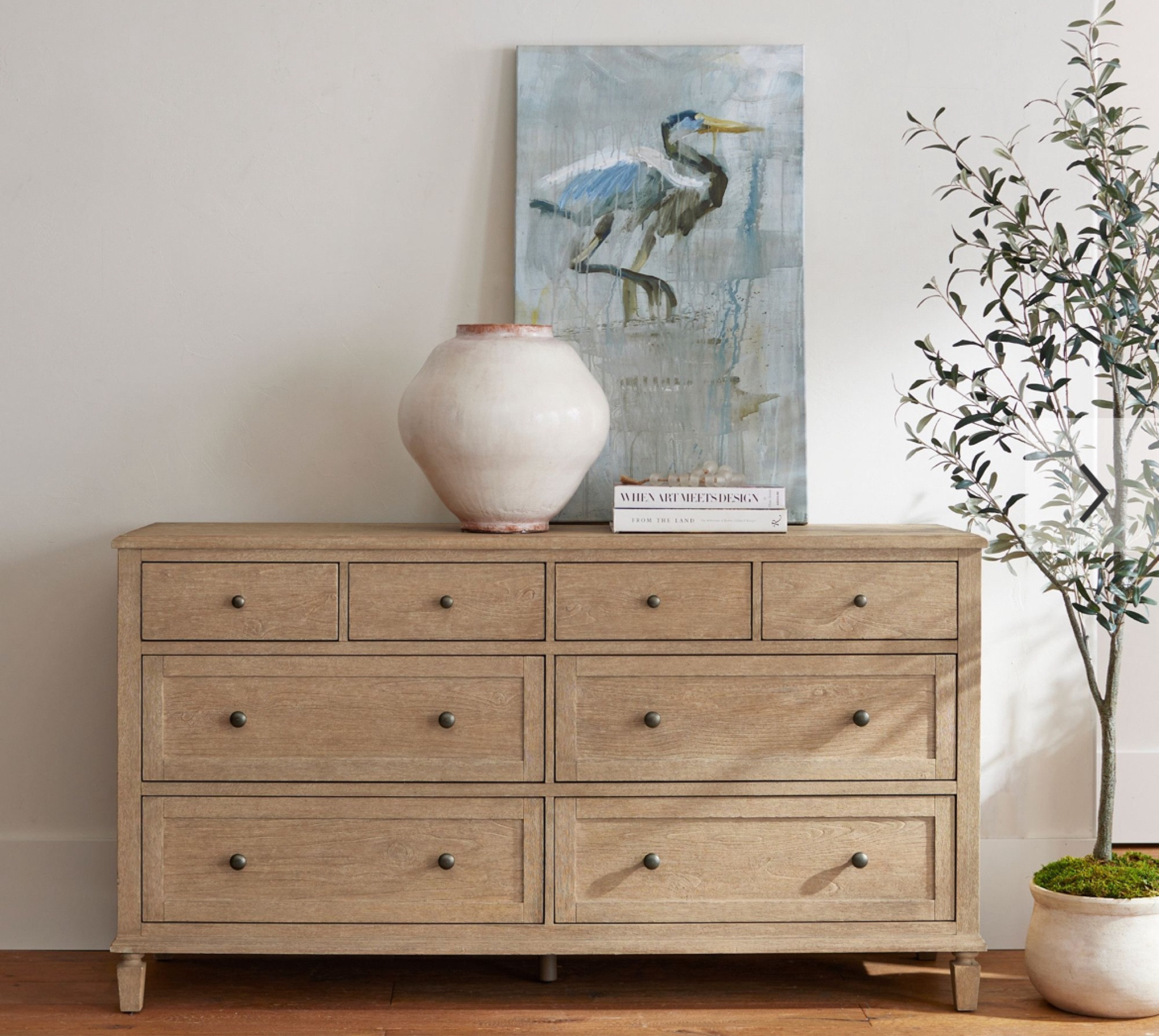 The frame and legs are crafted from solid Meranti wood. Meranti wood is a medium to coarse textured wood which ranges in color with a slightly interlocked grain pattern.
MDF is an engineered wood that lends exceptional strength and ensures the product’s structural integrity over time.

#LTKSaleAlert #LTKOver40 #LTKHome