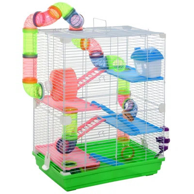 Versatile Hamster Cage with Multiple Play Features and Portable Handle | Wayfair North America