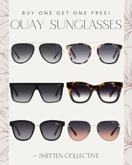 Buy One Get One Free sale on my favorite Quay sunglasses! This brand is all I wear!



#LTKstyletip #LTKunder100 #LTKsalealert