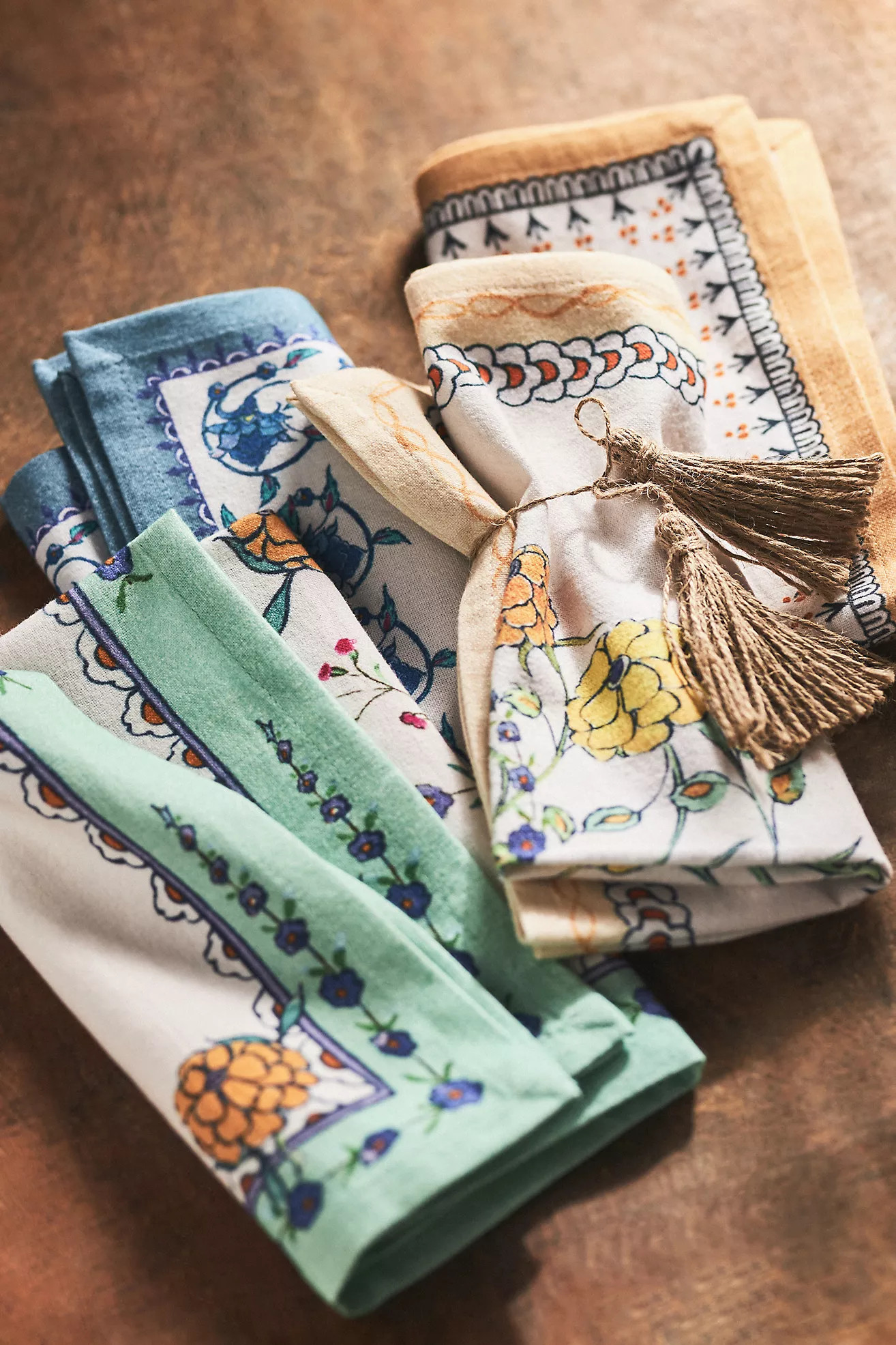 Turkuaz Kitchen Posy Napkins, Set of 4 | Anthropologie (US)