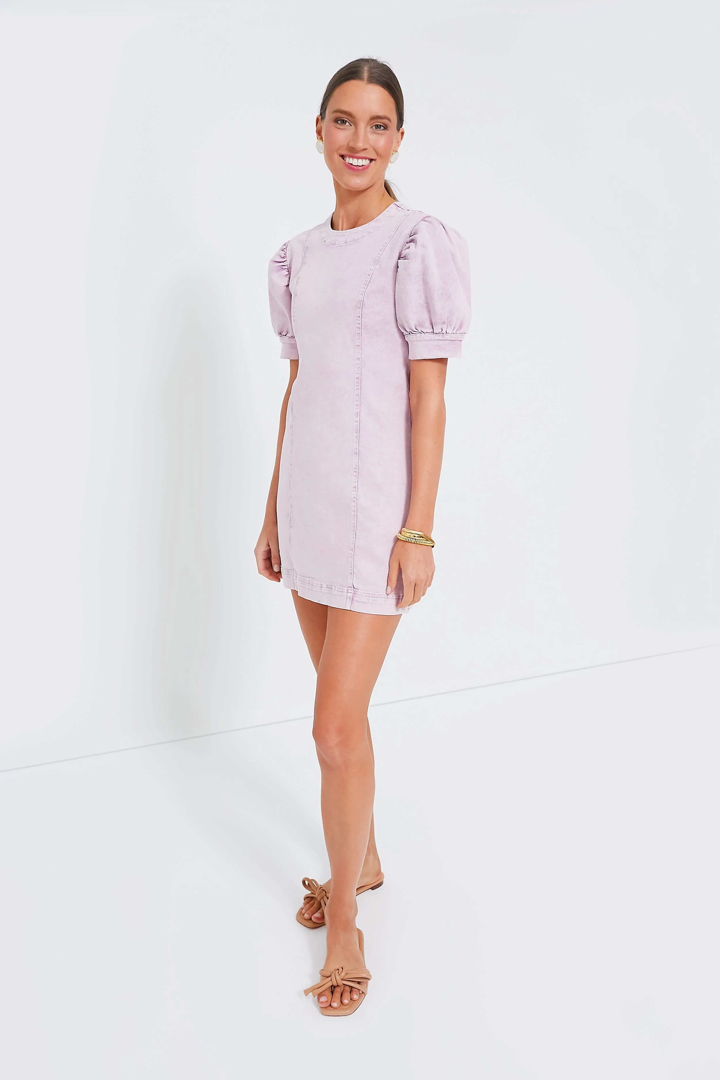 Lilac Denim Juniper Mini Dress 
                Hyacinth House | Tuckernuck (US)