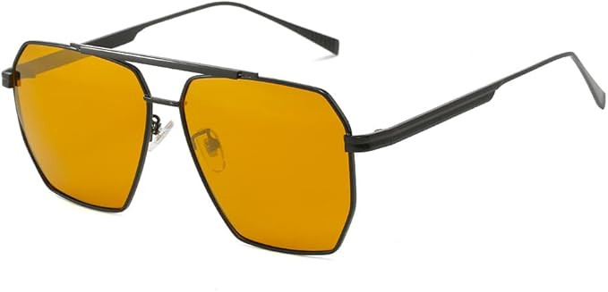 CHOWEI Retro Sunglasses – Oversized Metal Womens Sunglasses Women Polarized Sunglasses Unisex | Amazon (US)