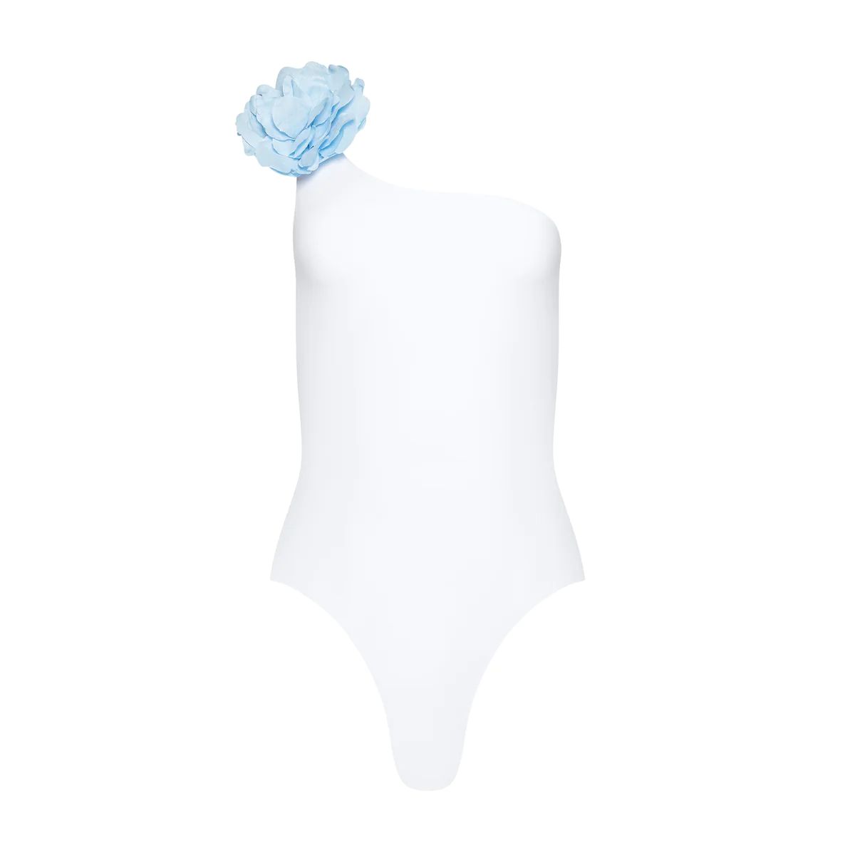 Margherita One-Piece With Blue Linen Flower | Over The Moon Gift