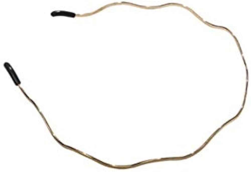 Retro Simplicity Metal Big Wave Line Hair Hoop Wavy Headbands Gold Metal Hair Accessories Multi-U... | Amazon (US)