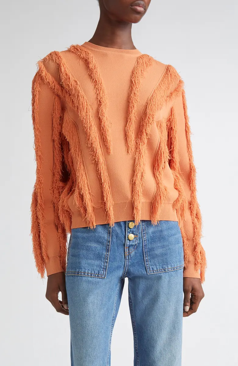 Ulla Johnson Aubree Fringed Sweater | Nordstrom | Nordstrom