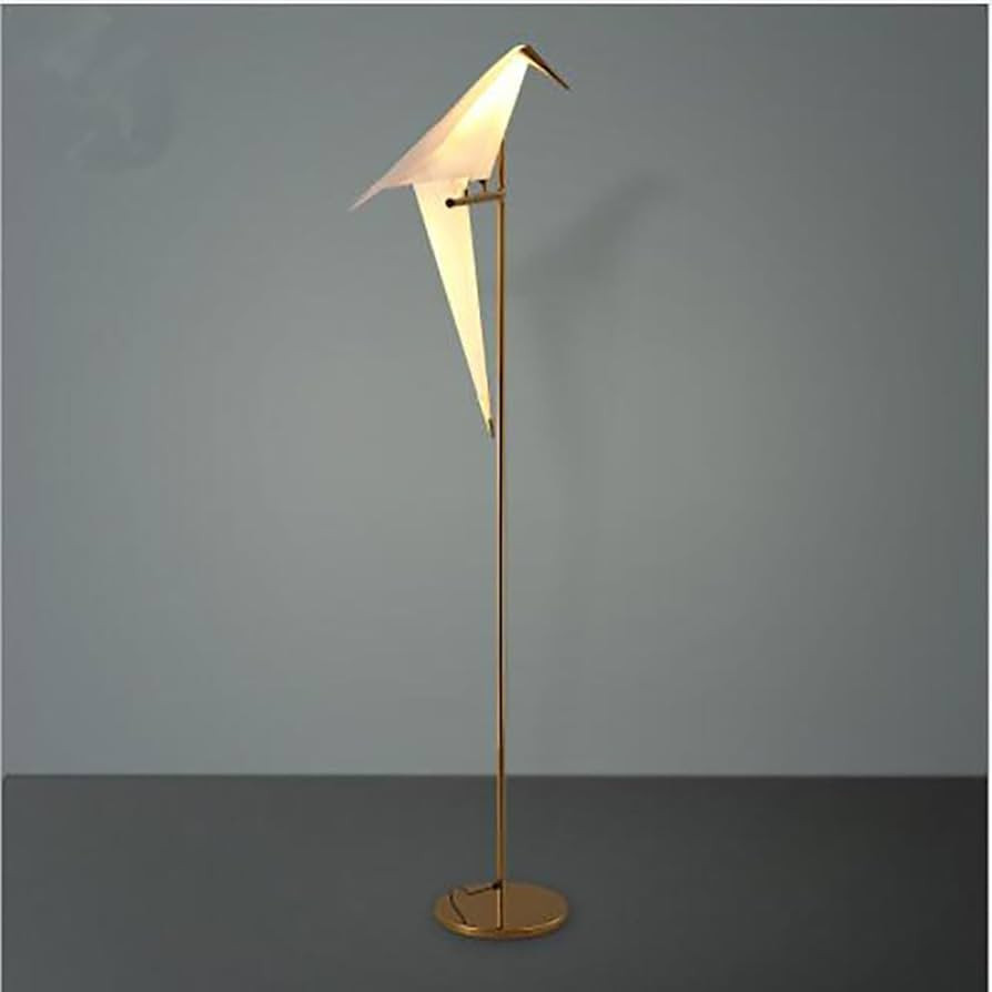 62 Inch Modern Bird Floor Lamp, Gold Bird Swing Floor Light Fixtures for Bedroom, LED Bird Standi... | Amazon (US)