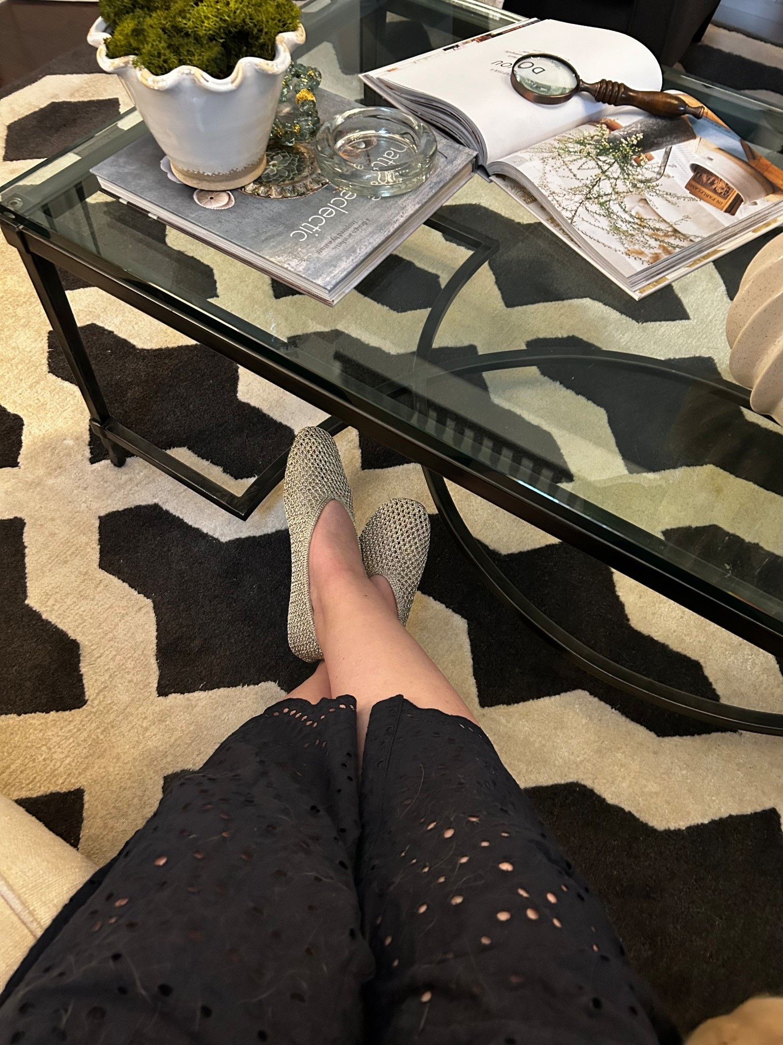 Love this navy eyelet dress! These shoes are gorgeous and comfortable! I need to get another pair… one for indoors and the other to wear out! Grab them as they are on sale!

#LTKSeasonal #LTKMidsize #LTKOver40