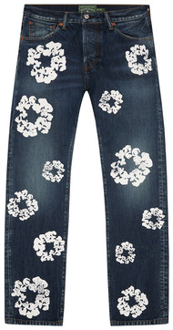 Denim Tears Straight Cotton Wreath Denim Pant 'Dark Wash'