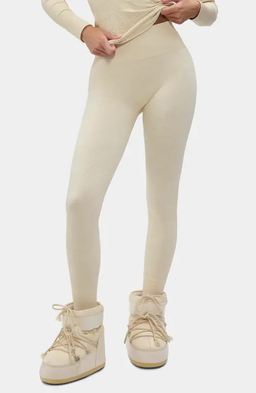 Halfdays Sophia Base Layer Leggings in Oatmilk at Nordstrom, Size X-Large | Nordstrom