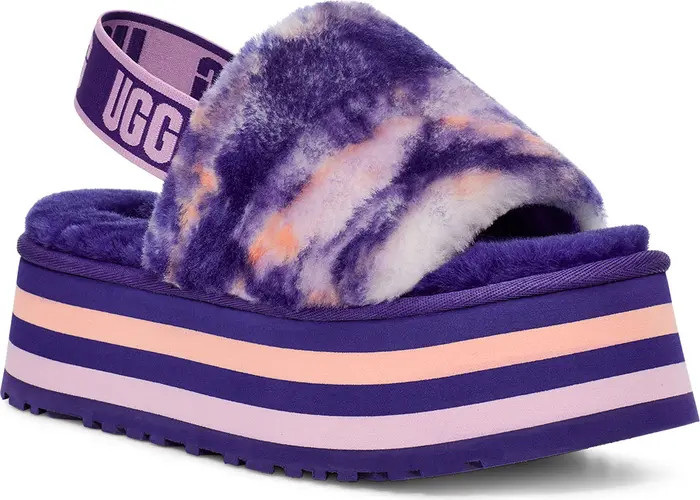 Disco Genuine Shearling Flatform Sandal | Nordstrom