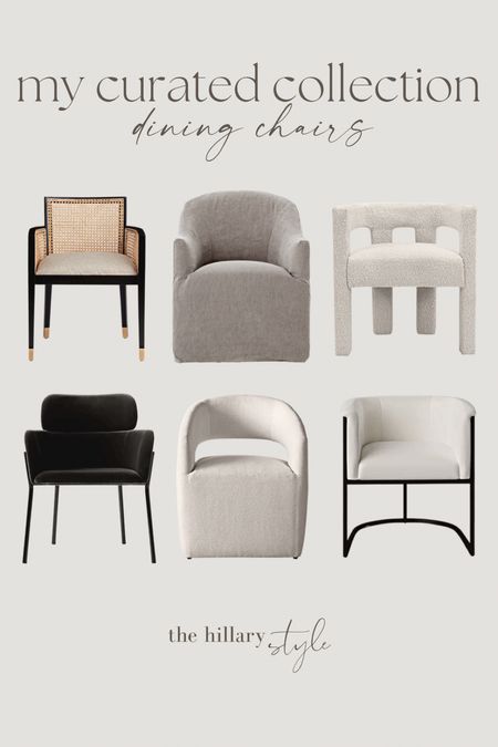 My absolute favorite Dining Chairs right now, two of which I have in my own home.  These stunning chairs are compatible with all shapes and sizes of tables, and make a statement in and of themselves! 

Dining Chairs, Beautiful Dining Chairs, Cane Chairs, Cane Furniture, Velvet Dining Chairs, Swivel Dining Chairs, Sherpa Dining Chairs, Sherpa Furniture, MCM, CB2, All Modern, Amazon, Arhaus, Crate and Barrel, Target

#LTKFind #LTKstyletip #LTKhome
