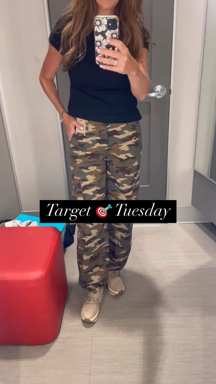 ✨Target Tuesday✨
My @target look today is very casual and comfortable. I love that camo pants are back! I’ve paired these pants with a black t-shirt and a comfortable pair of platform loafers. 

#targetstyle #targetfashion #styleover50 #targetfinds #fashionover40 #casualoutfits #midlifestyle  

#LTKOver40 #LTKSeasonal