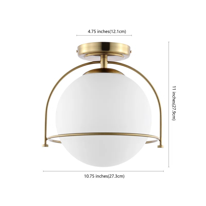 Linnea Glass Flush Mount | Wayfair North America