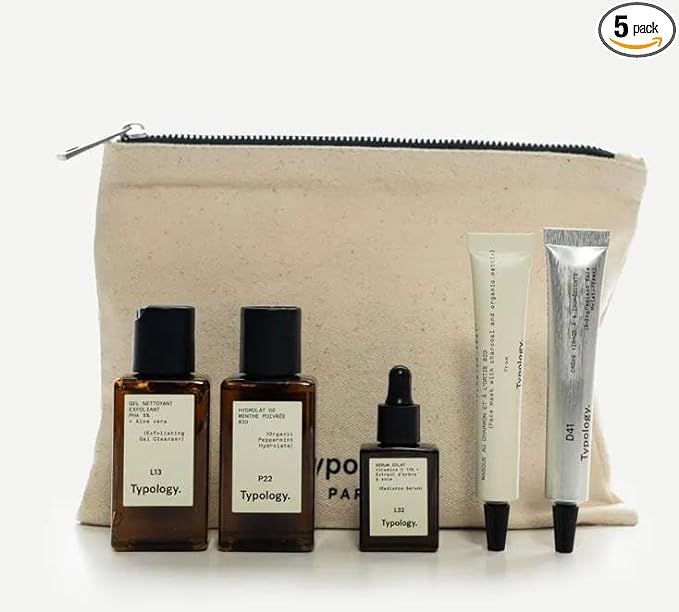 Typology Travel Set - Five Travel-Size Products for a Complete Skincare Routine | Amazon (US)