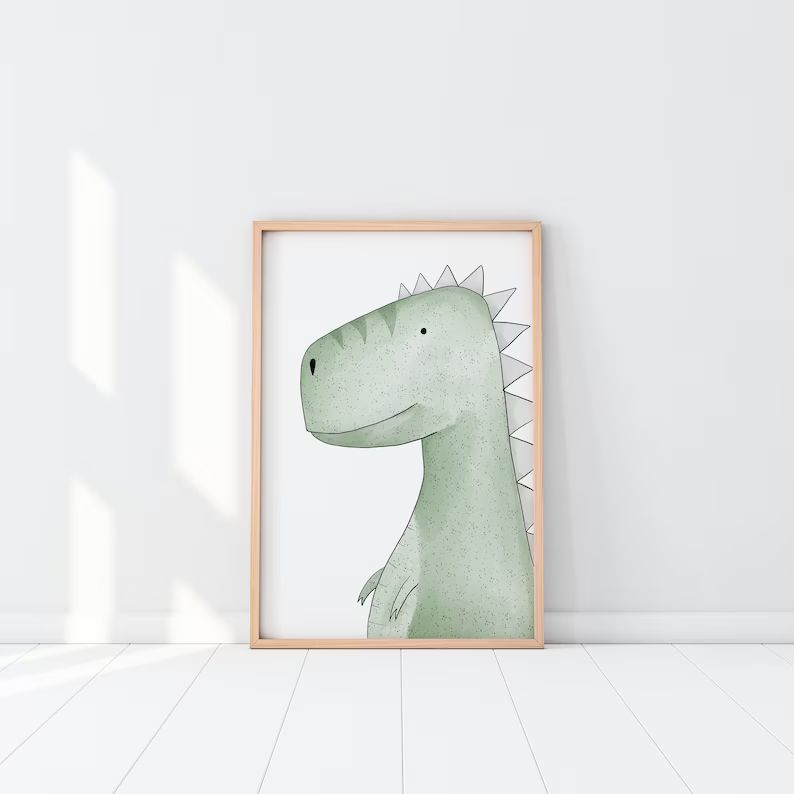 Dinosaur Print Set Dinosaur Decor Dinosaur Nursery Art T | Etsy | Etsy (US)