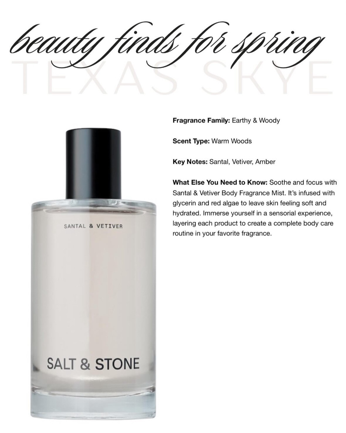 Sandalwood scent 

#LTKxSephora #LTKsalealert #LTKbeauty