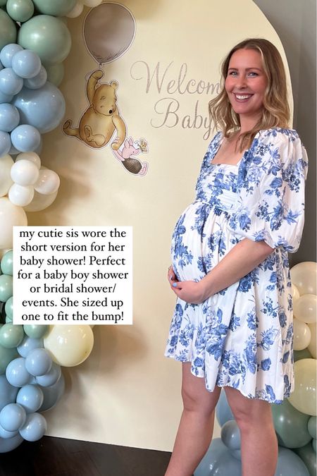 Baby boy shower dresses! Found a look for less option for this popular Abercrombie Emerson dress! If you shop the Abercrombie one use code AFSHORTS for an additional 15% off 

#LTKSaleAlert