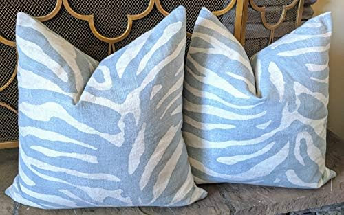 Flowershave357 Serengeti Tiger Print Pillow Cover Thibaut Animal Print Pillow Set of 2 | Amazon (US)