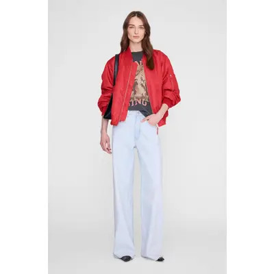 ANINE BING Leon Bomber in Army Green at Nordstrom, Size Large | Nordstrom