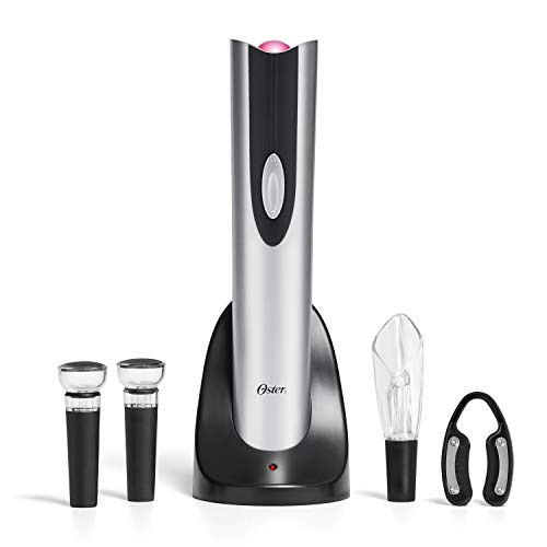 Oster Electric Wine Opener, Foil Cutter, Wine Pourer and Vacuum Wine Stoppers with CorkScrew and ... | Amazon (US)