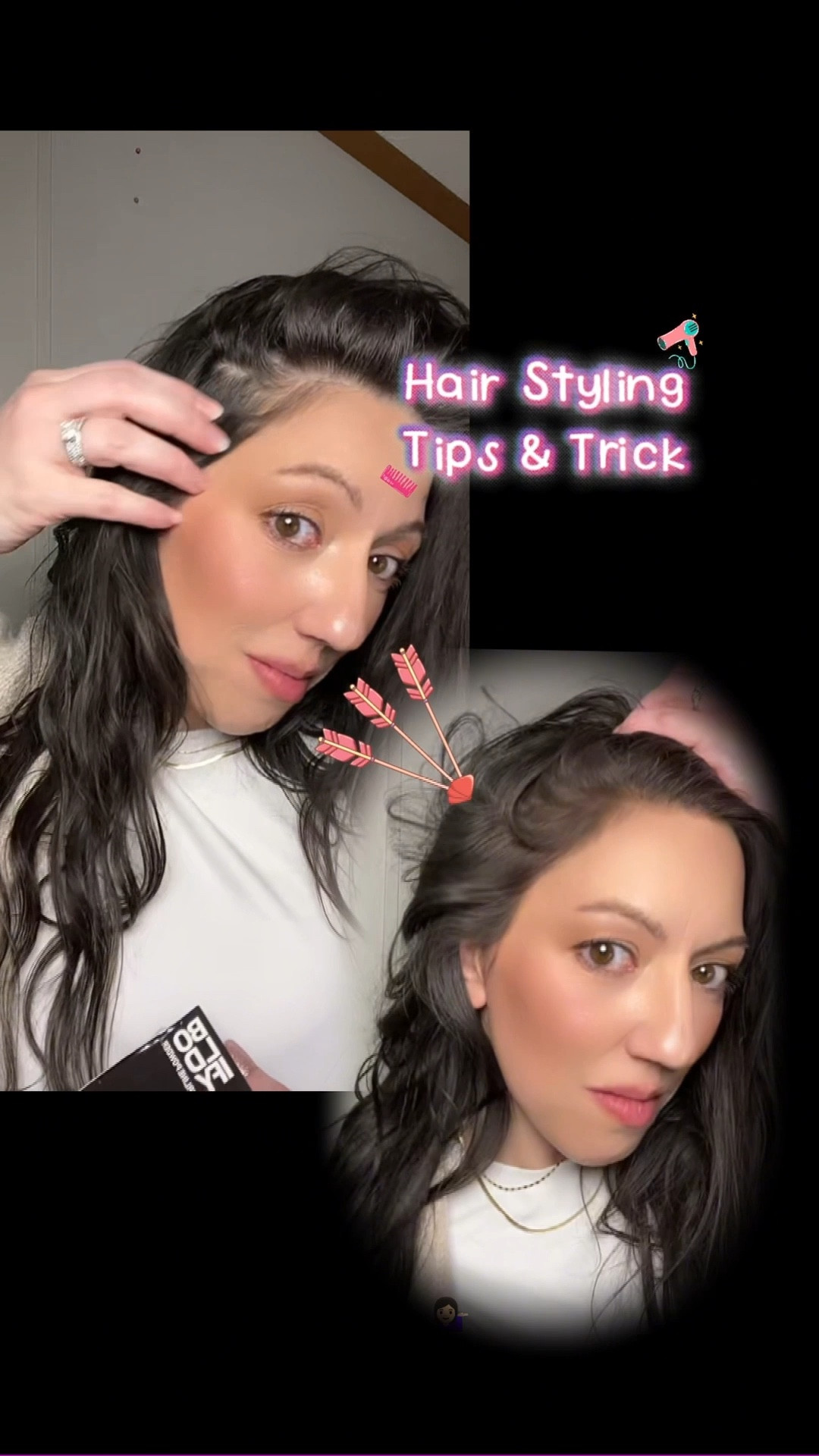 Boldify Hairline Powder - Does it work on thinning hair?! Before & After - instant results! Also linking my Pumiey T-shirt because it's the best and softest shirt! @boldify ￼#boldify #hairlinepowder #beforeandafter #thinninghair #pumiey 

#LTKmomlife #LTKBeauty #LTKunboxing